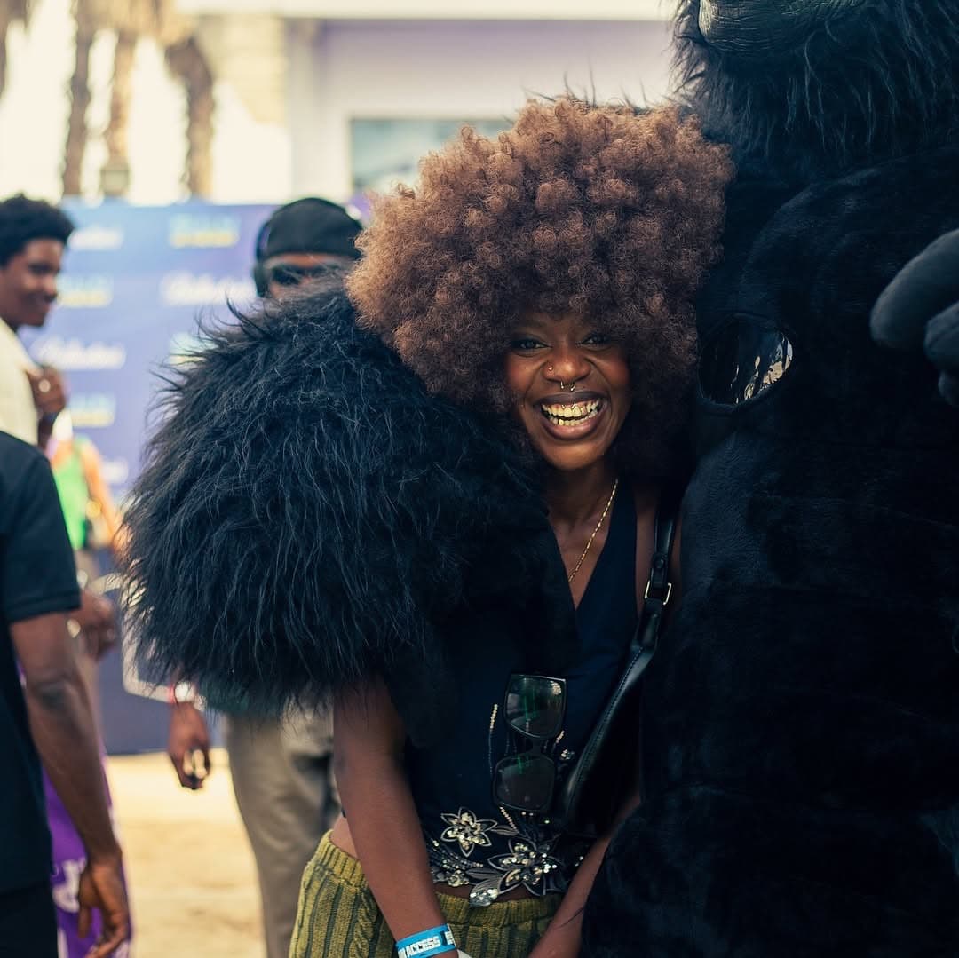 Girl in Afro