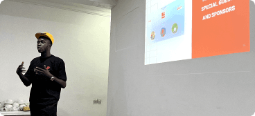 akinkunmi presenting to prospective users